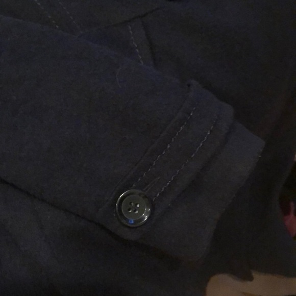 Lightweight coat: Navy Wool/viscose blend US 10 - Picture 6 of 9